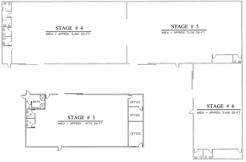Floor plan showing Stage Four: Stages 3 to 6 — Stage 4 at upper left